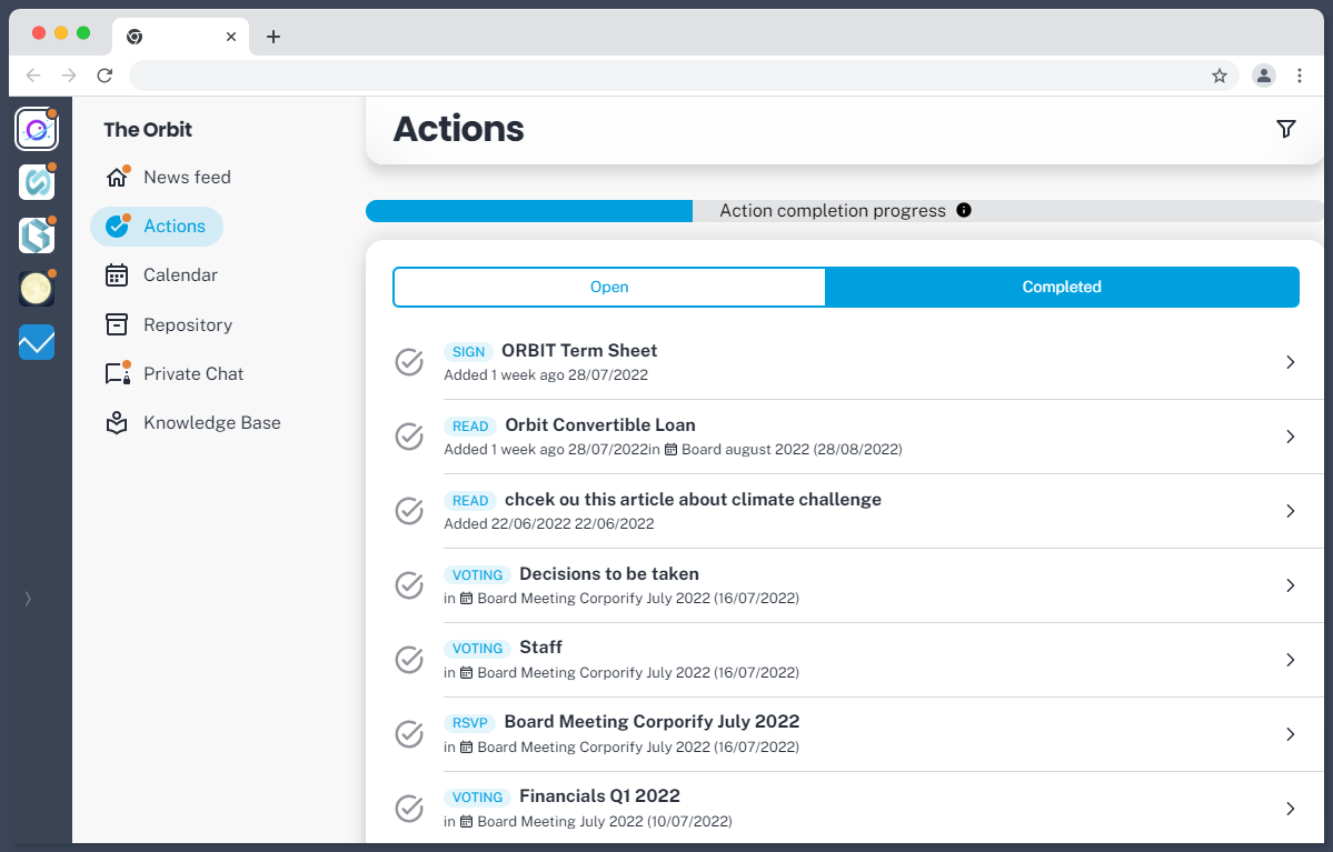 Board task manager